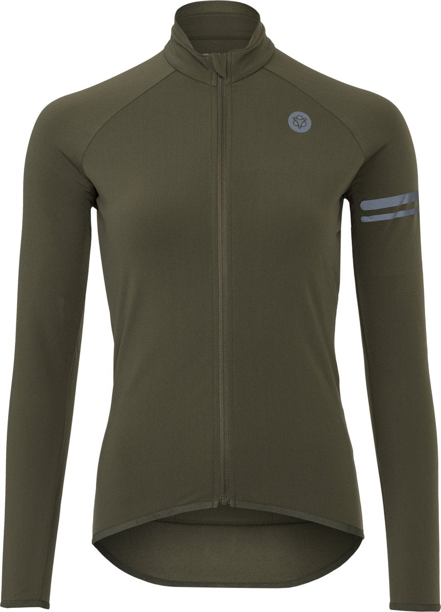 Agu thermo fietsshirt lange mouwen essential dames - groen - s