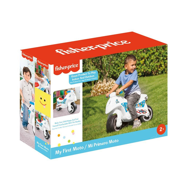 Dolu fisher price loopmotor wit blauw rood