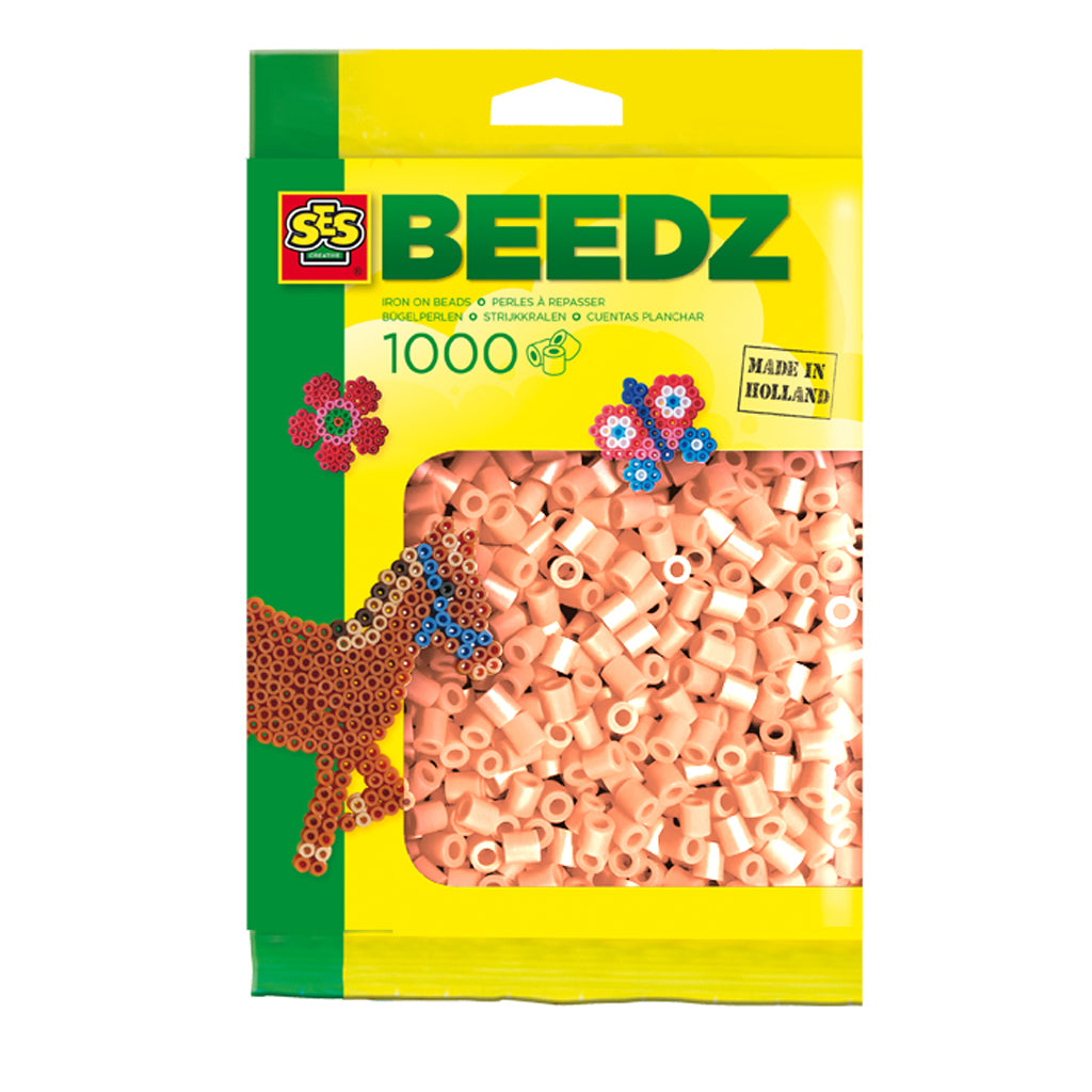 Ses creative beedz strijkkralen huidskleur 1000 stuks