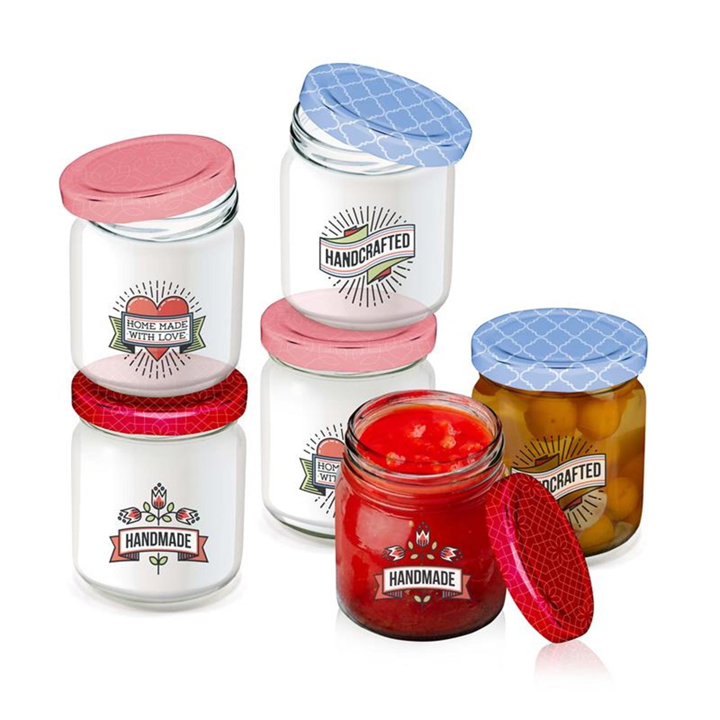 Alpina voorraadpotset met schroefdop 6-delig 200ml