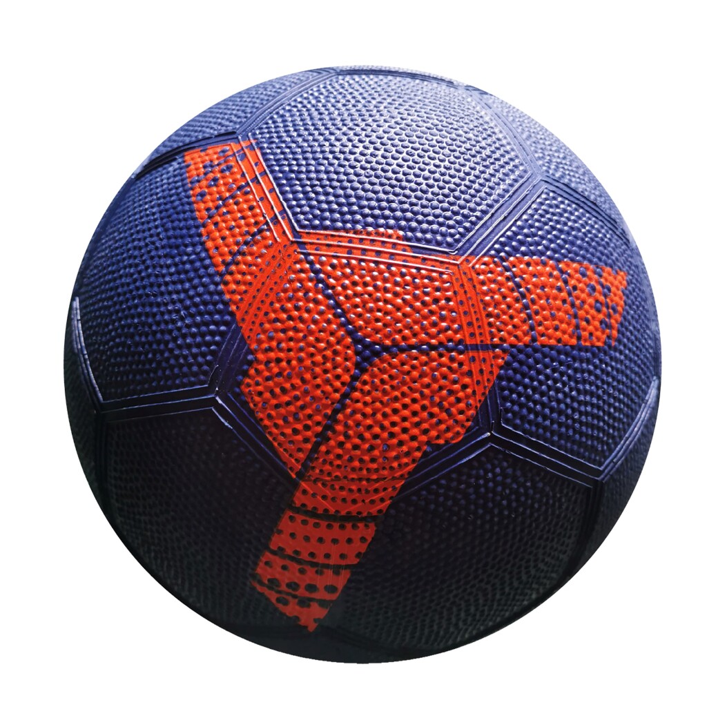 Sportx voetbal rubber orange triangle 360-380gr
