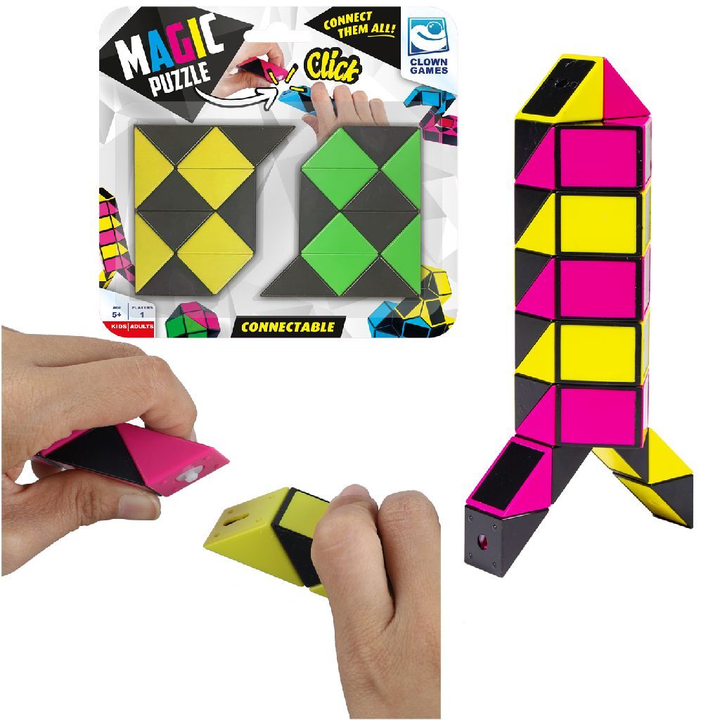 Clown games clown magic puzzle connectable 2x12