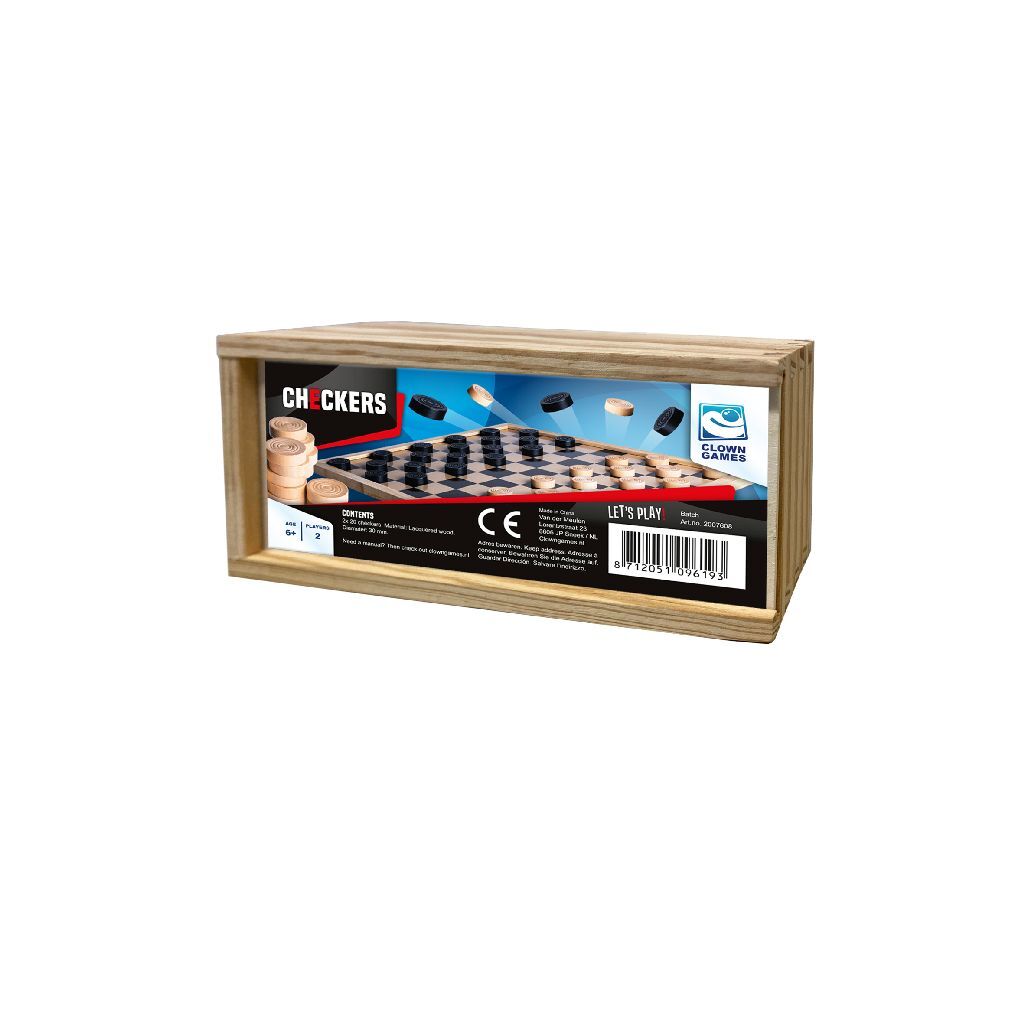 Clown games houten damstenen