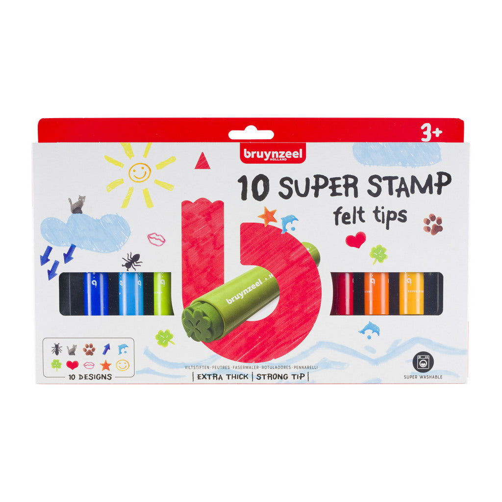 Bruynzeel mega stempelstiften 10 stuks
