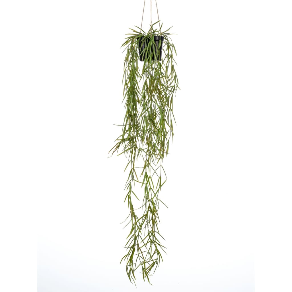 Emerald kunstplant hangend in pot wasbloem 80 cm