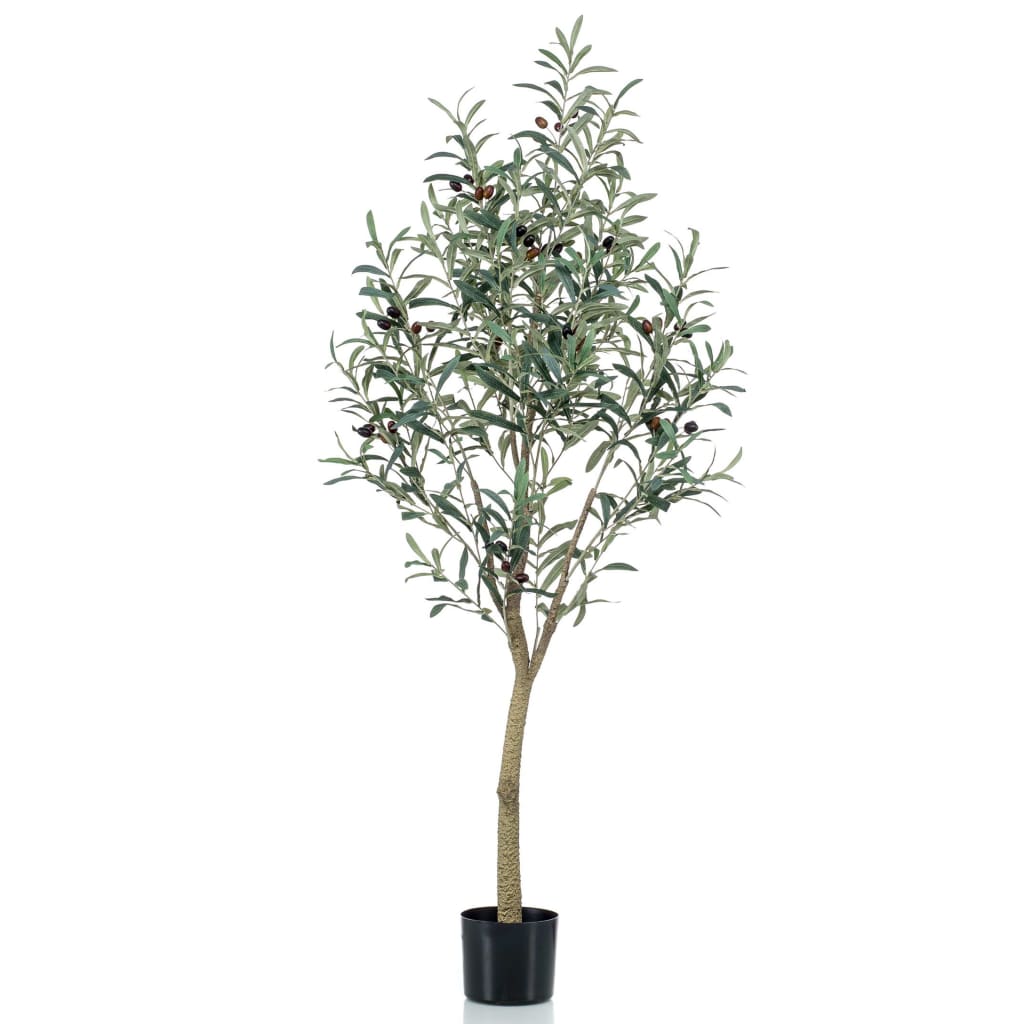 Emerald kunstplant in kunststof pot olijfboom 140 cm
