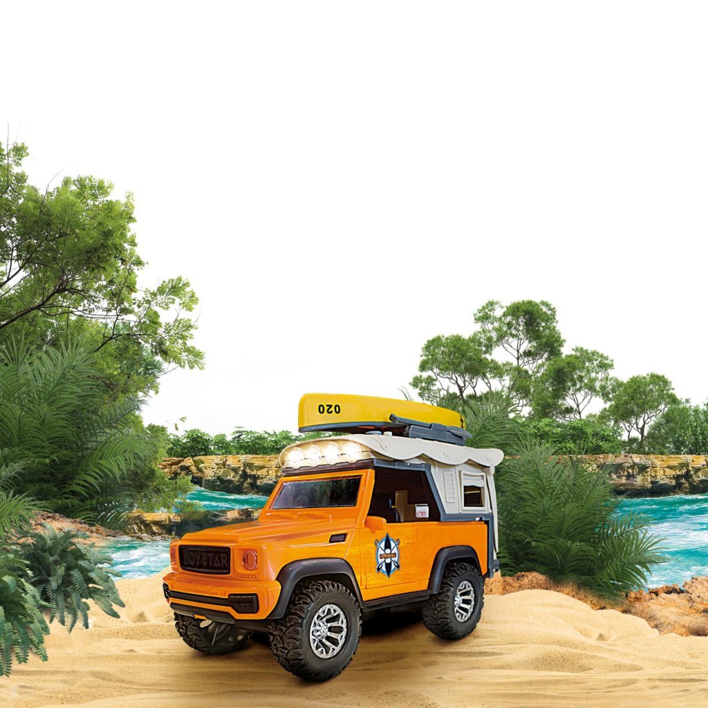 Toi-toys vehicool auto + kano + frictie + licht en geluid