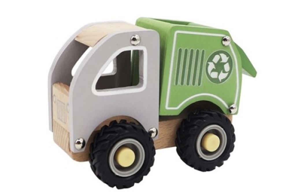 Simply for kids houten vuilniswagen