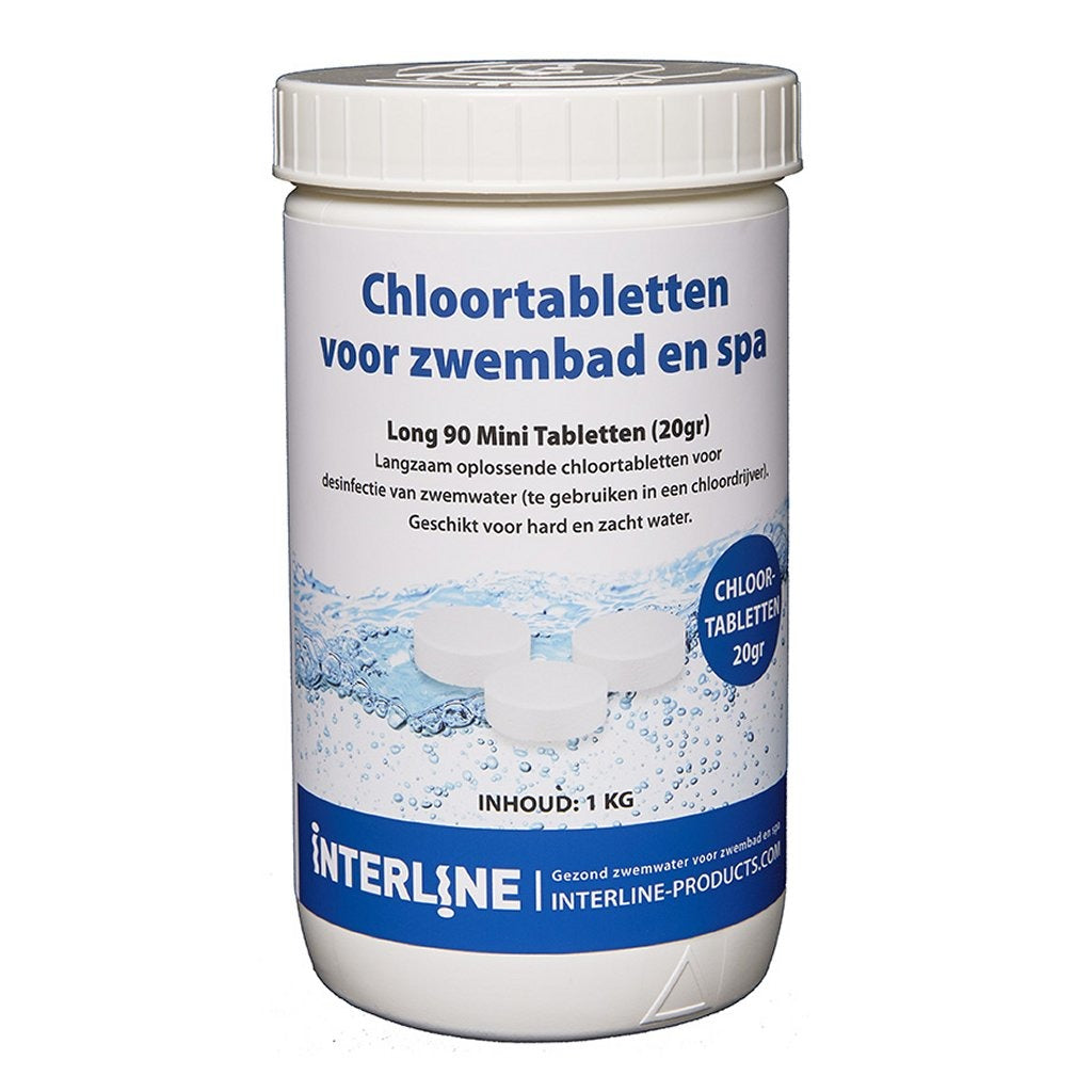 Interline zwembad 20 grams chloortabletten 1 kg