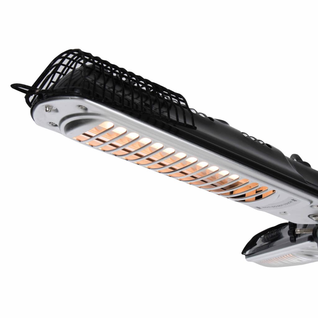 Sunred parasolverwarming 2000 w halogeen zwart en zilver ph10