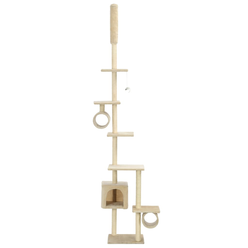 Vidaxl kattenkrabpaal met sisal krabpalen 260 cm beige