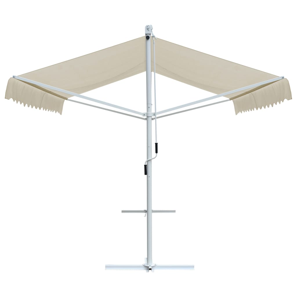 VidaXL Luifel vrijstaand 4x3 m crème