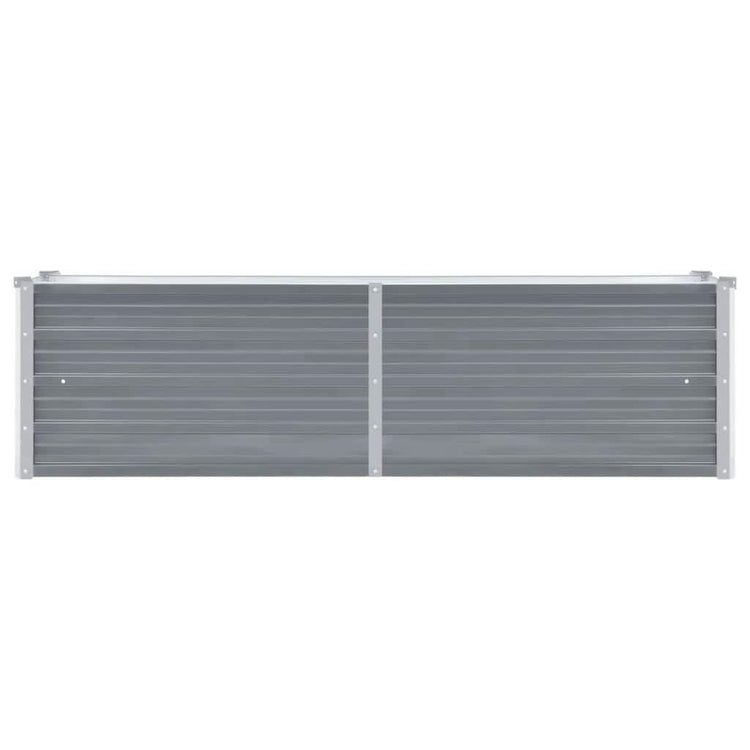 Vidaxl plantenbak verhoogd 160x40x45 cm gegalvaniseerd staal grijs