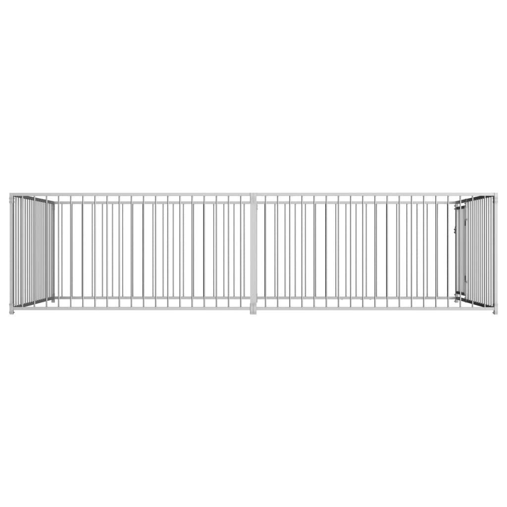 VidaXL Hondenkennel voor buiten 200x400x100 cm