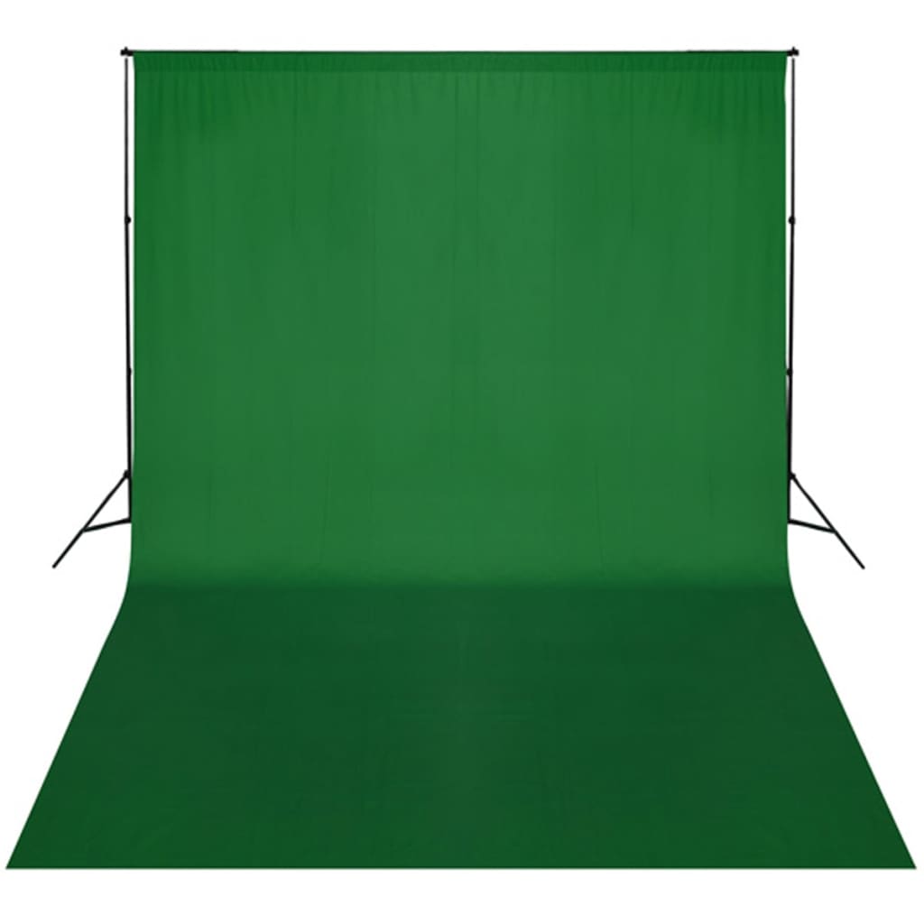 Vidaxl achtergrondsysteem 300x300 cm groen