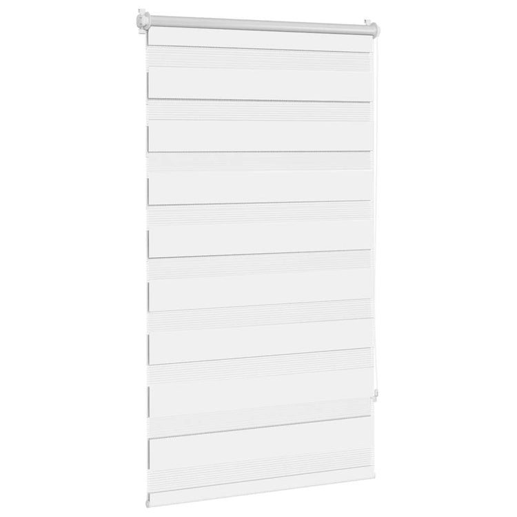 Vidaxl zebra rolgordijn 70,9 x 120 cm stofbreedte 66,7 cm wit