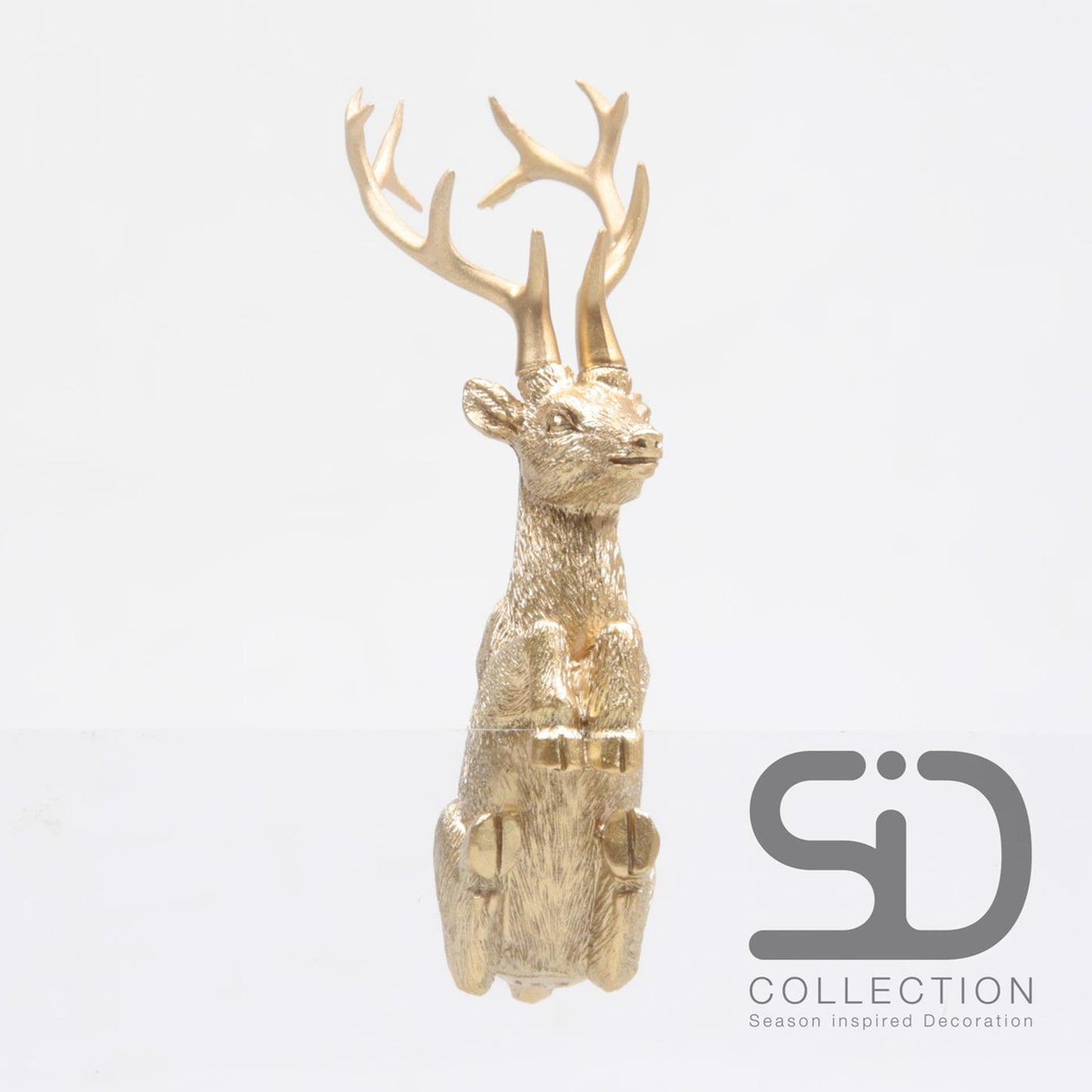 Season inspired decoration pothanger hert goud 7cm pothanger hert goud 7cm