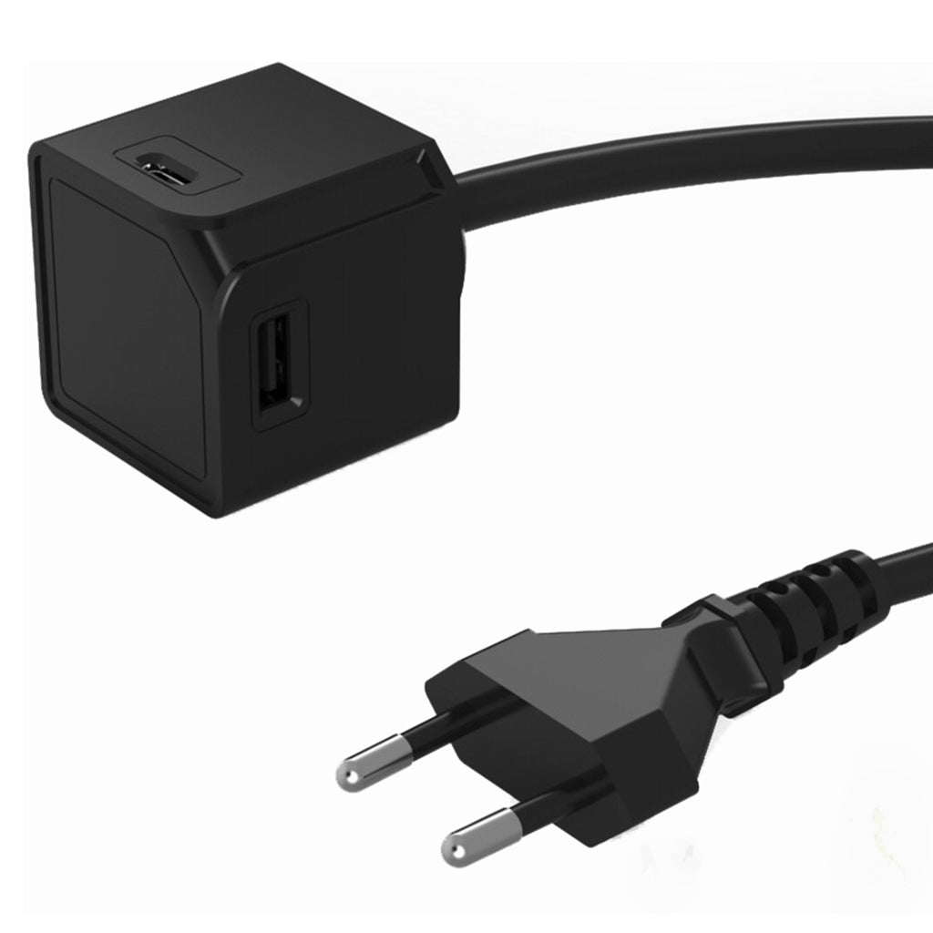 Powercube usbcube extended usb a en c zwart