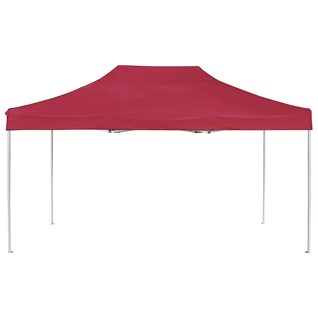 Vidaxl partytent professioneel inklapbaar 4,5x3 m aluminium wijnrood