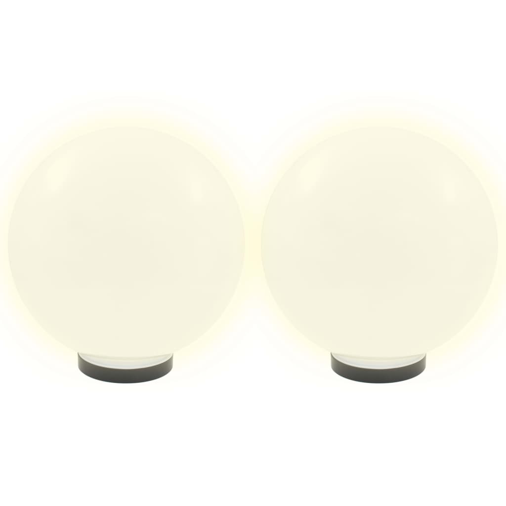 Vidaxl led-bollampen 4 st rond 30 cm pmma