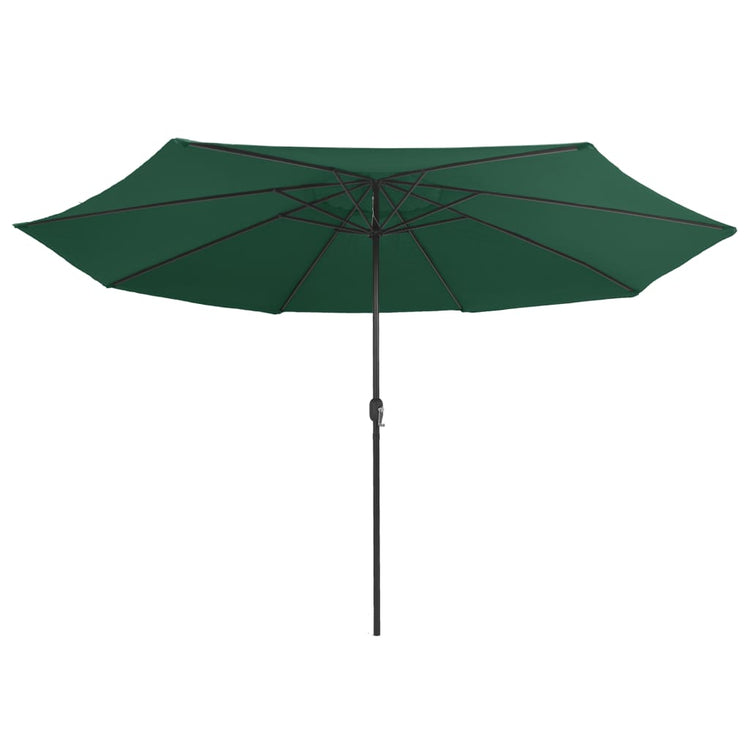 Vidaxl parasol met metalen paal 390 cm groen