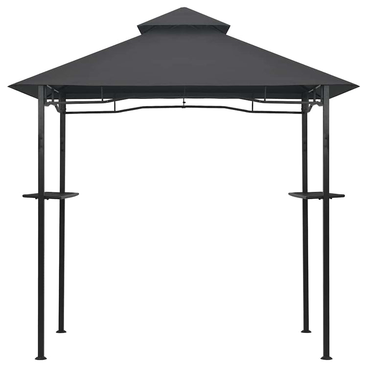 Vidaxl barbecue paviljoen 240x150x255 cm staal antraciet