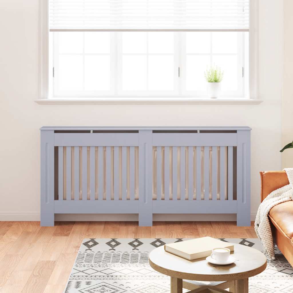 Vidaxl radiatorombouw 172x19x81,5 cm mdf antraciet