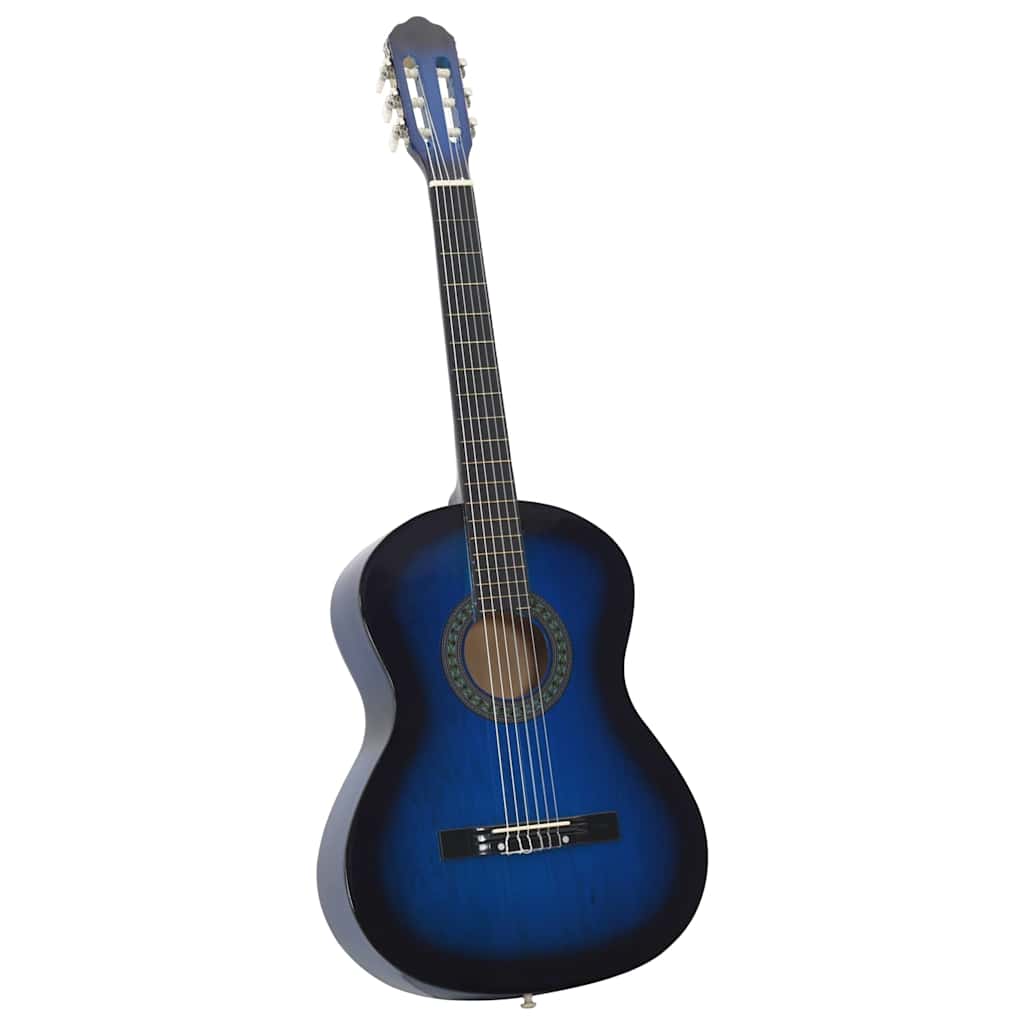 Vidaxl 12-delige gitaarset klassiek beginner 4 4 39 blauw