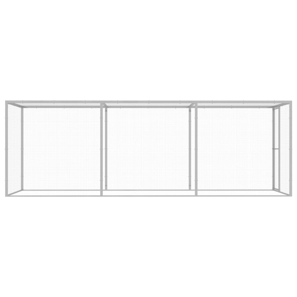 VidaXL Kattenkooi 4,5x1,5x1,5 m gegalvaniseerd staal