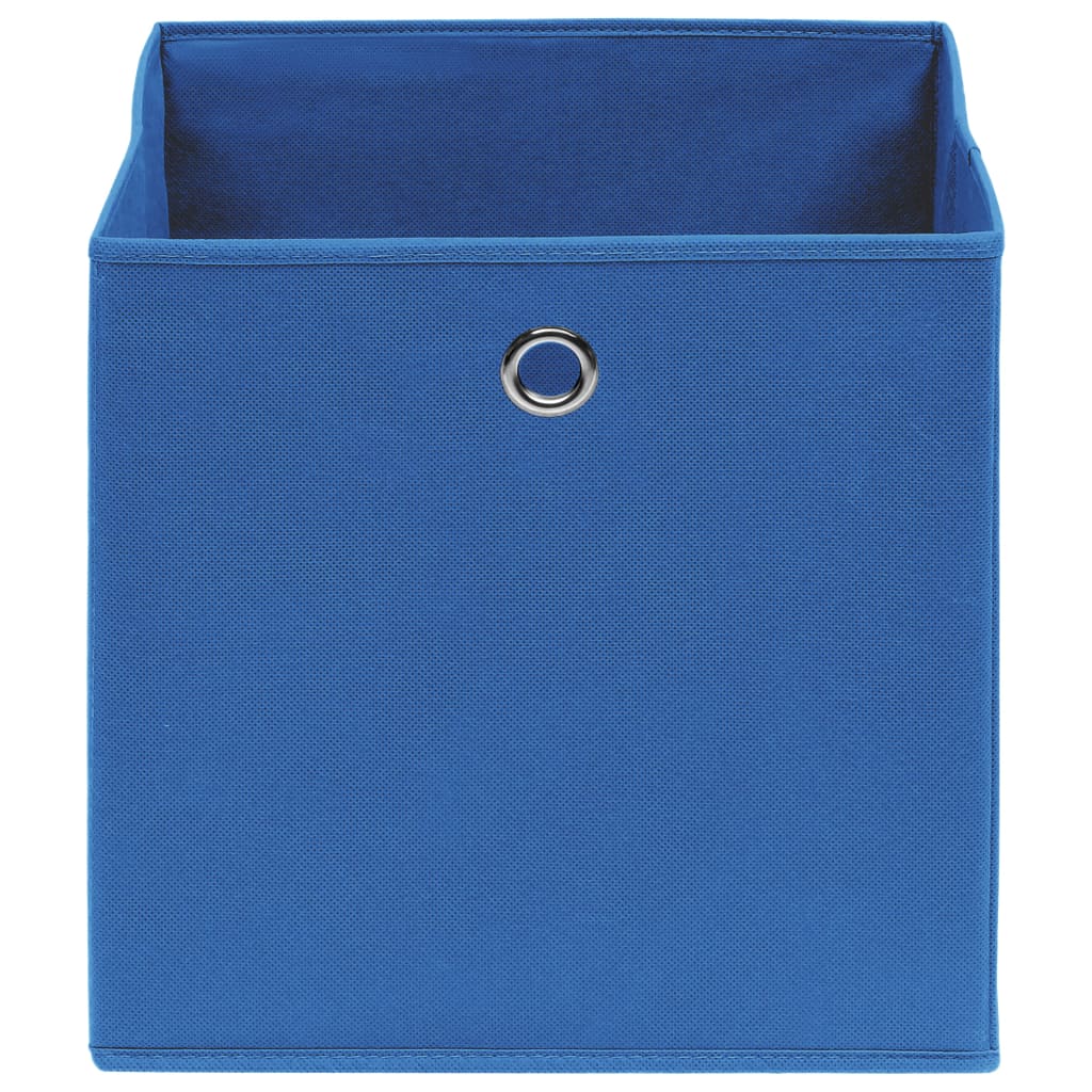 Vidaxl opbergboxen 4 st 32x32x32 cm stof blauw