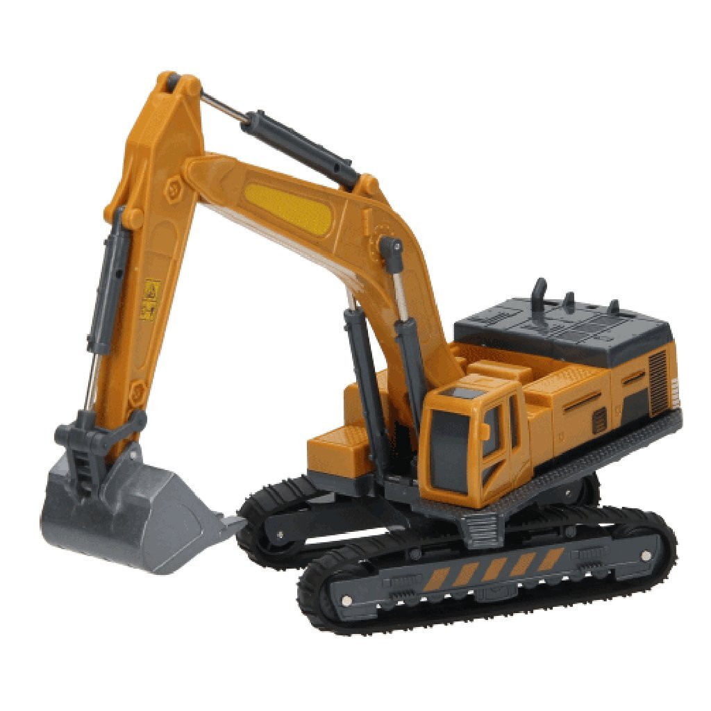 Toi-toys graafmachine metal junior 1:55 staal geel zwart