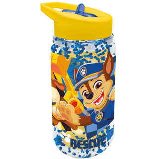 Waterfles paw patrol met glitter 330 ml | 4 stuks
