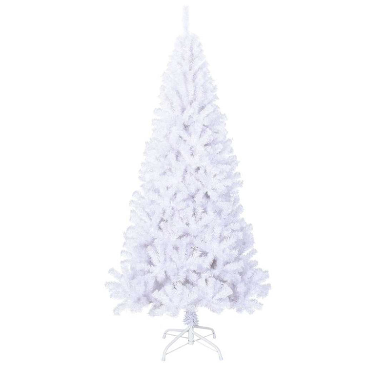 Vidaxl kunstkerstboom met dikke takken 210 cm pvc wit