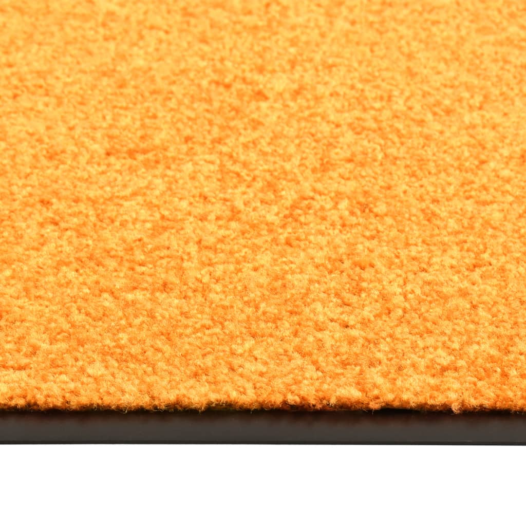 Vidaxl deurmat wasbaar 90x150 cm oranje