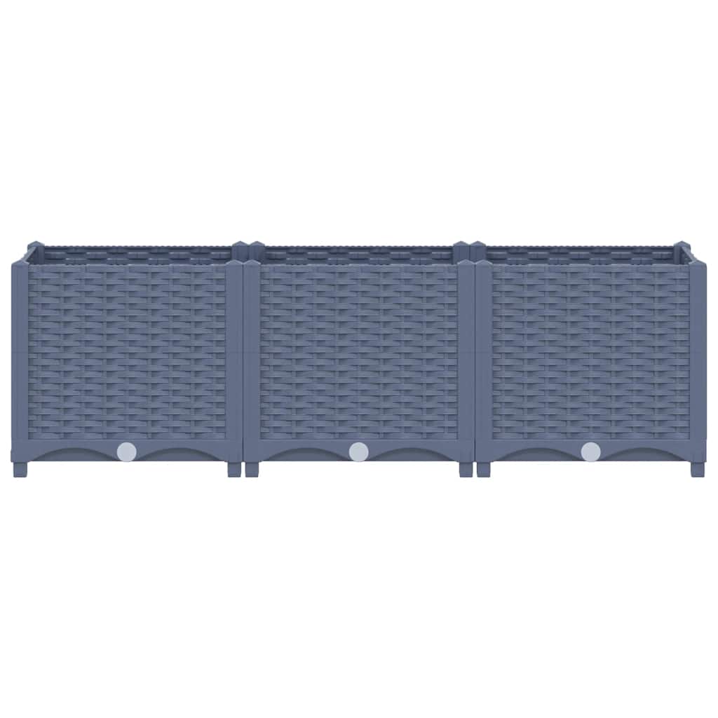 Vidaxl plantenbak verhoogd 120x40x38 cm polypropyleen