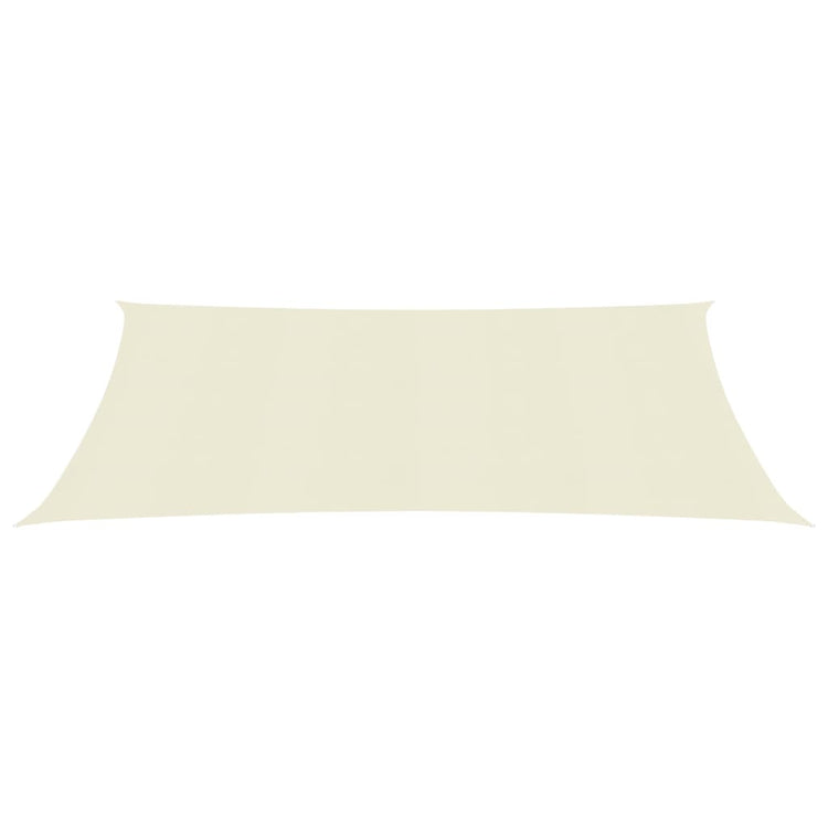 VidaXL Zonnezeil 160 g m² 5x8 m HDPE crèmekleurig