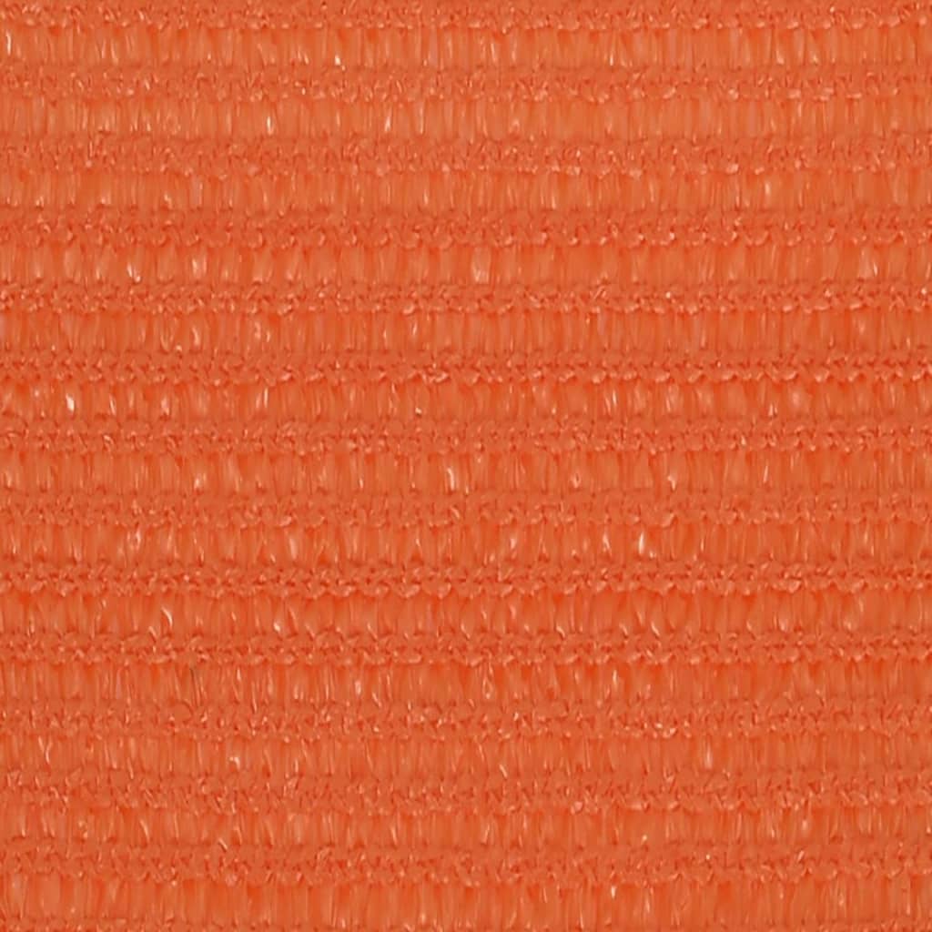 VidaXL Zonnezeil 160 g m² 4x4x4 m HDPE oranje