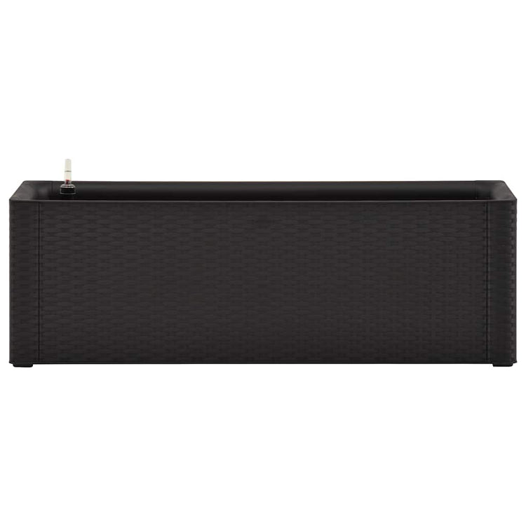 Vidaxl plantenbak hoog zelfbewateringssysteem 100x43x33 cm antraciet