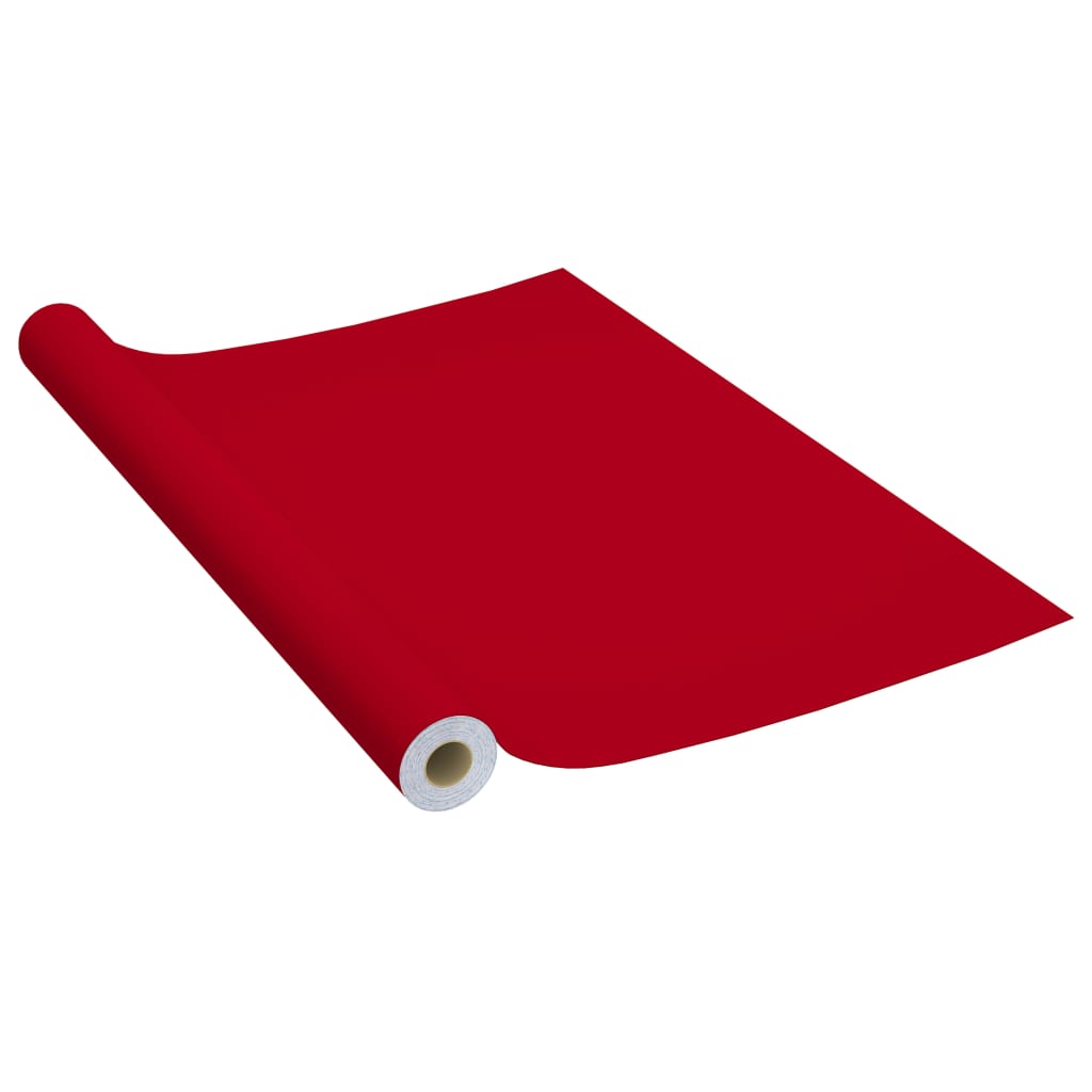 VidaXL Meubelfolies zelfklevend 2 st 500x90 cm PVC rood