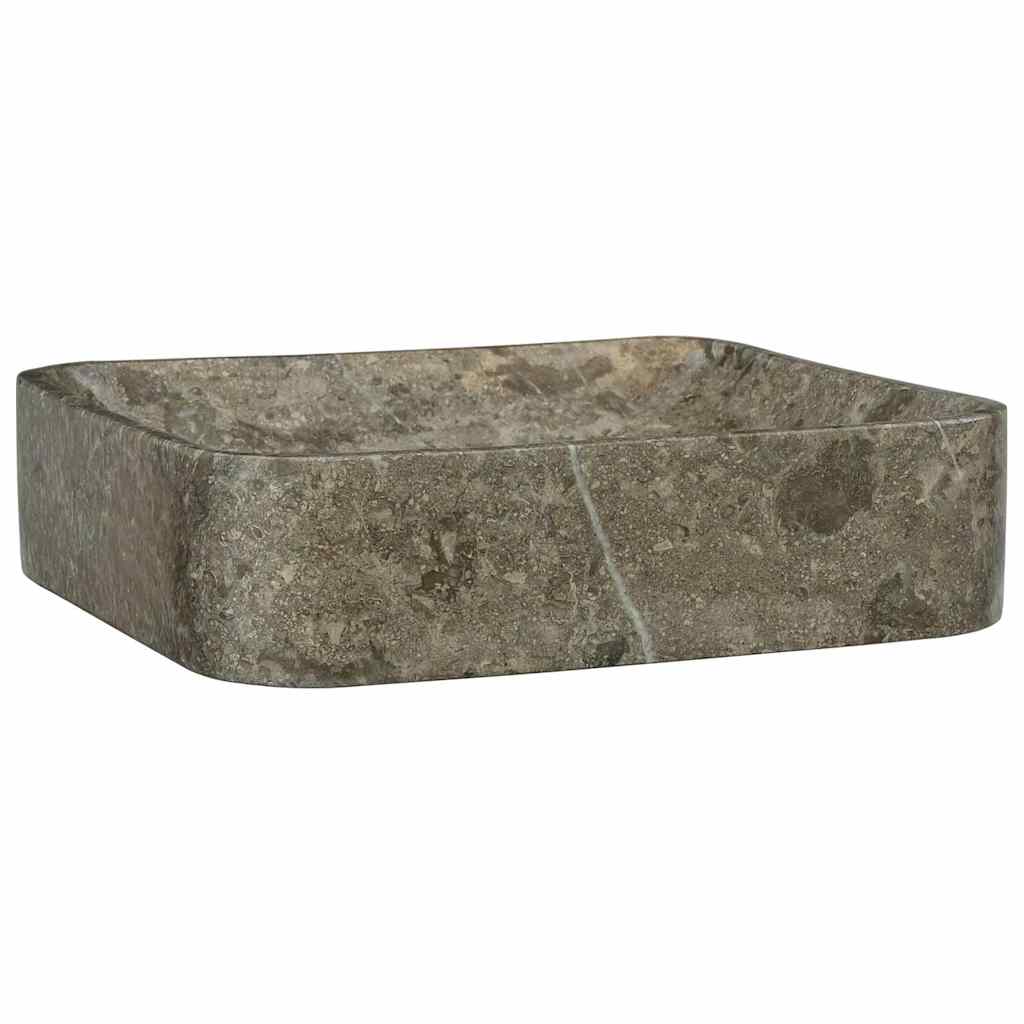 Vidaxl gootsteen 40x40x10 cm marmer grijs
