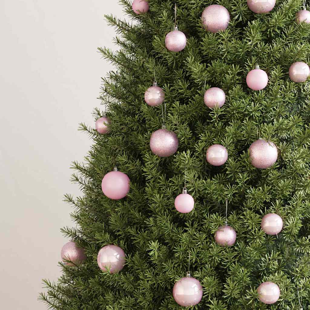 Vidaxl 100-delige kerstballenset roze