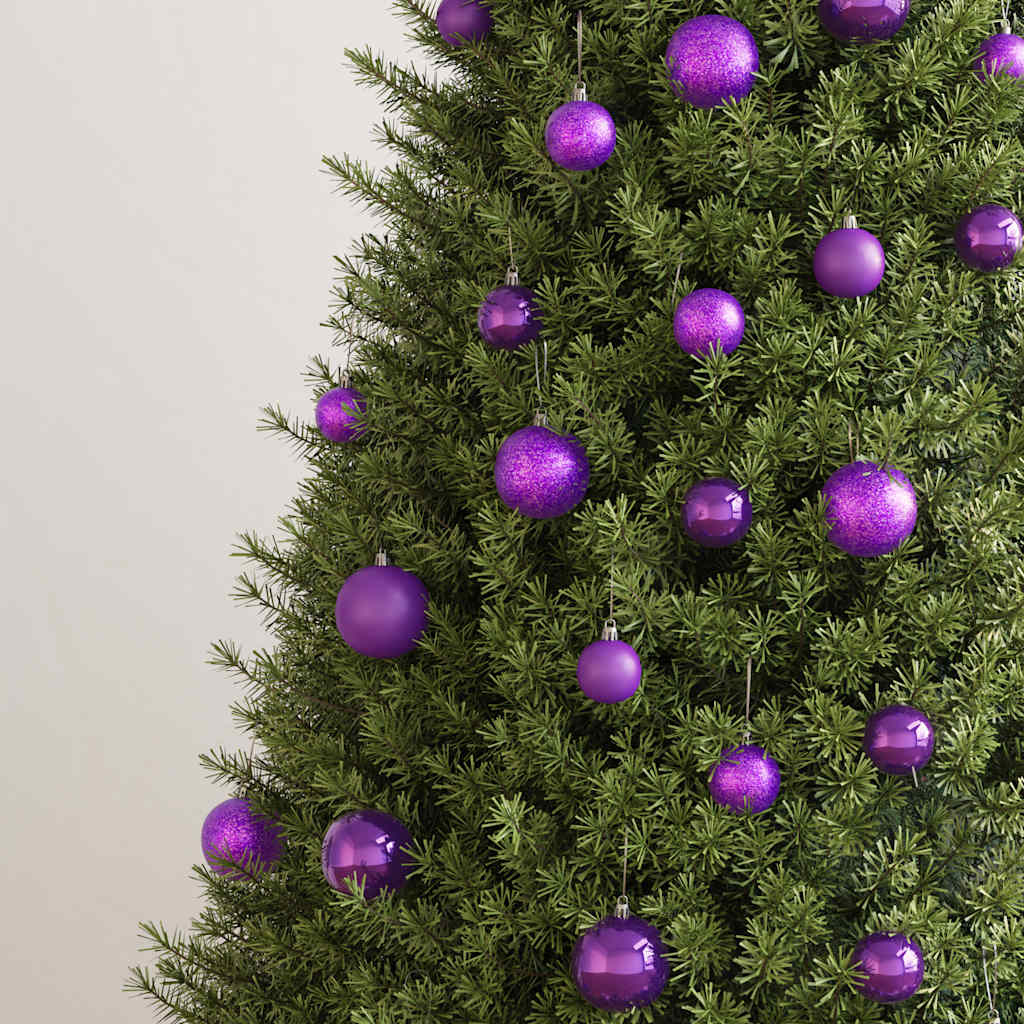 Vidaxl 100-delige kerstballenset paars
