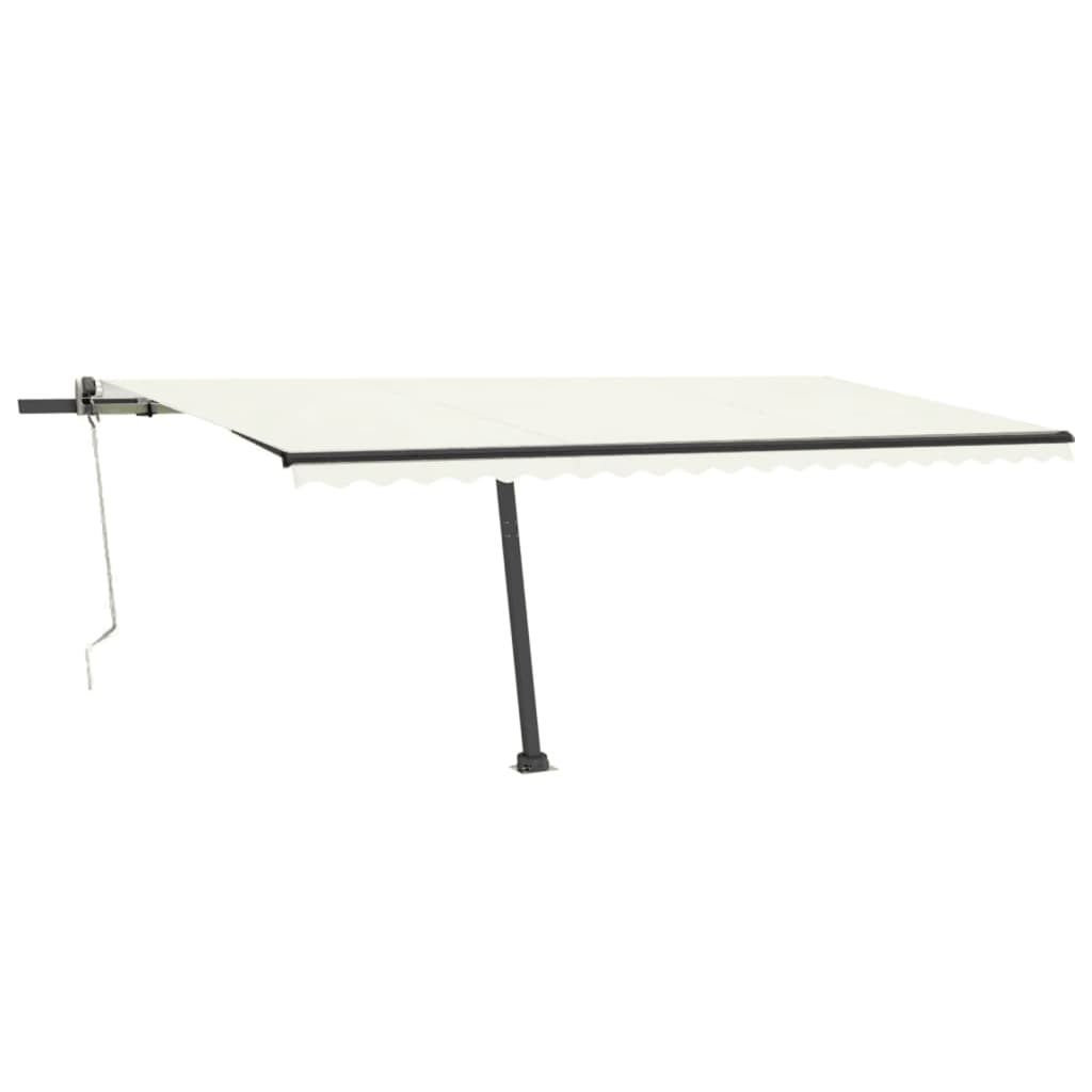 VidaXL Luifel vrijstaand automatisch 500x300 cm crèmekleurig