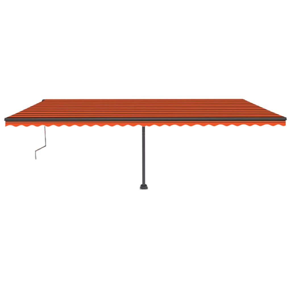 VidaXL Luifel vrijstaand automatisch 600x300 cm oranje en bruin