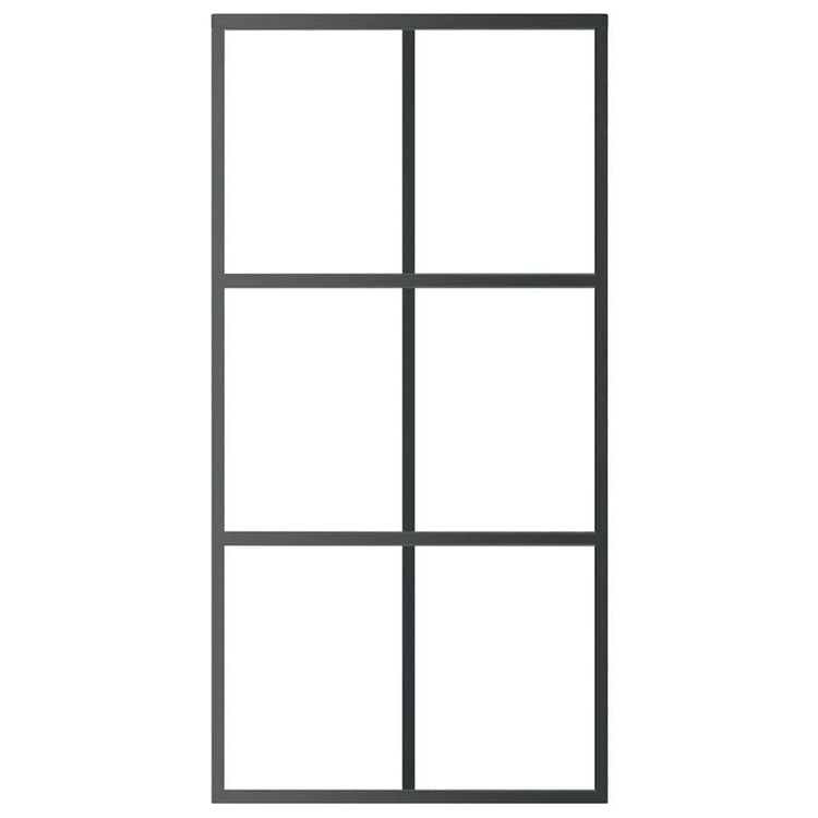 Vidaxl schuifdeur 102x205 cm esg-glas en aluminium zwart