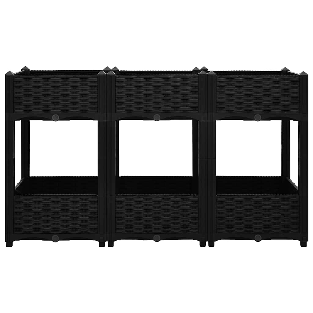 Vidaxl plantenbak verhoogd 120x40x71 cm polypropyleen