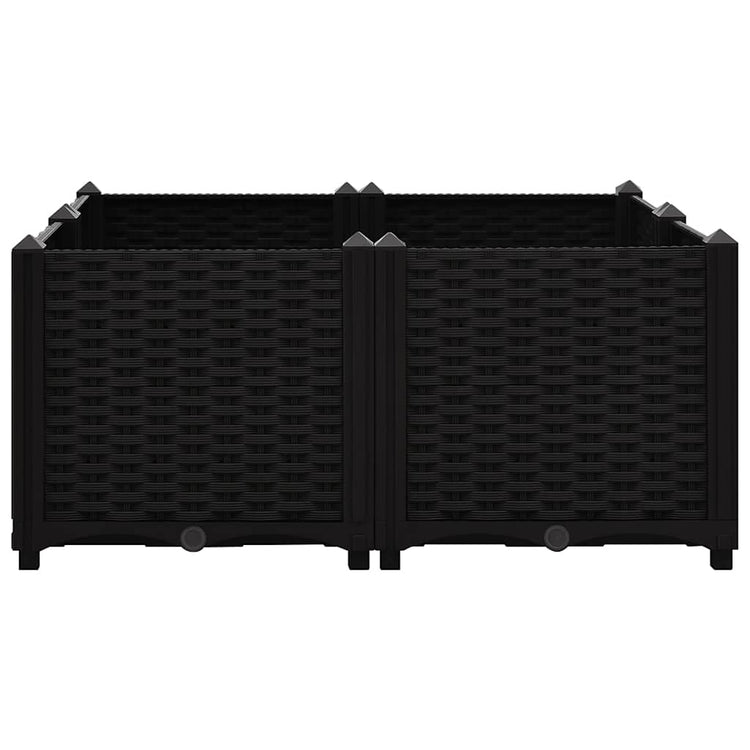 Vidaxl plantenbak verhoogd 80x80x38 cm polypropyleen