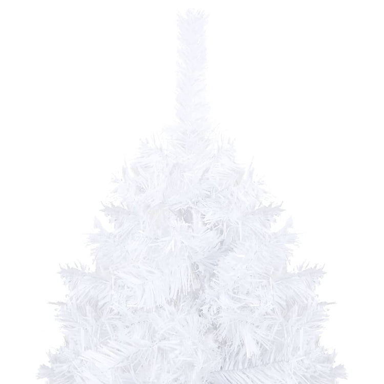 VidaXL Kunstkerstboom met verlichting en kerstballen 120 cm PVC wit