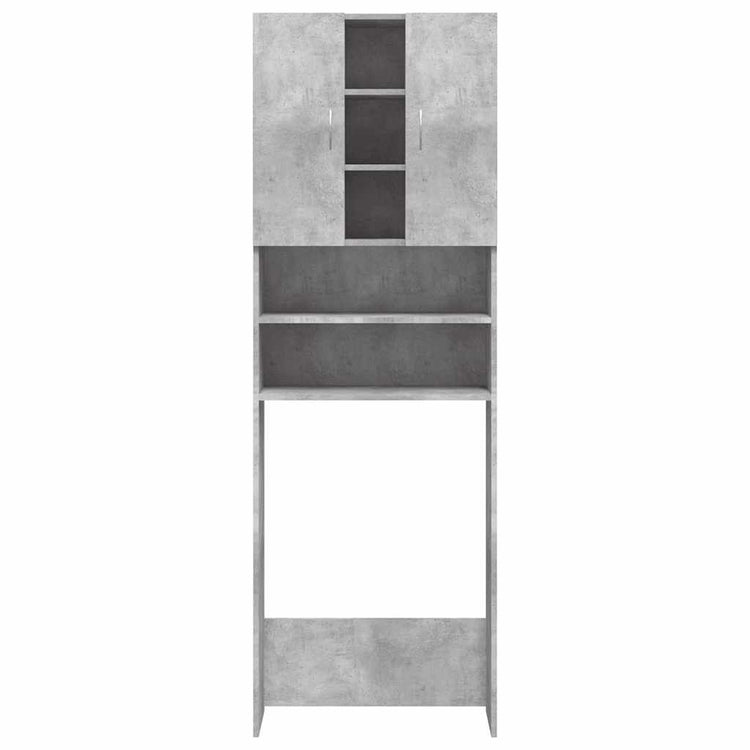 Vidaxl wasmachinekast 64x25,5x190 cm betongrijs