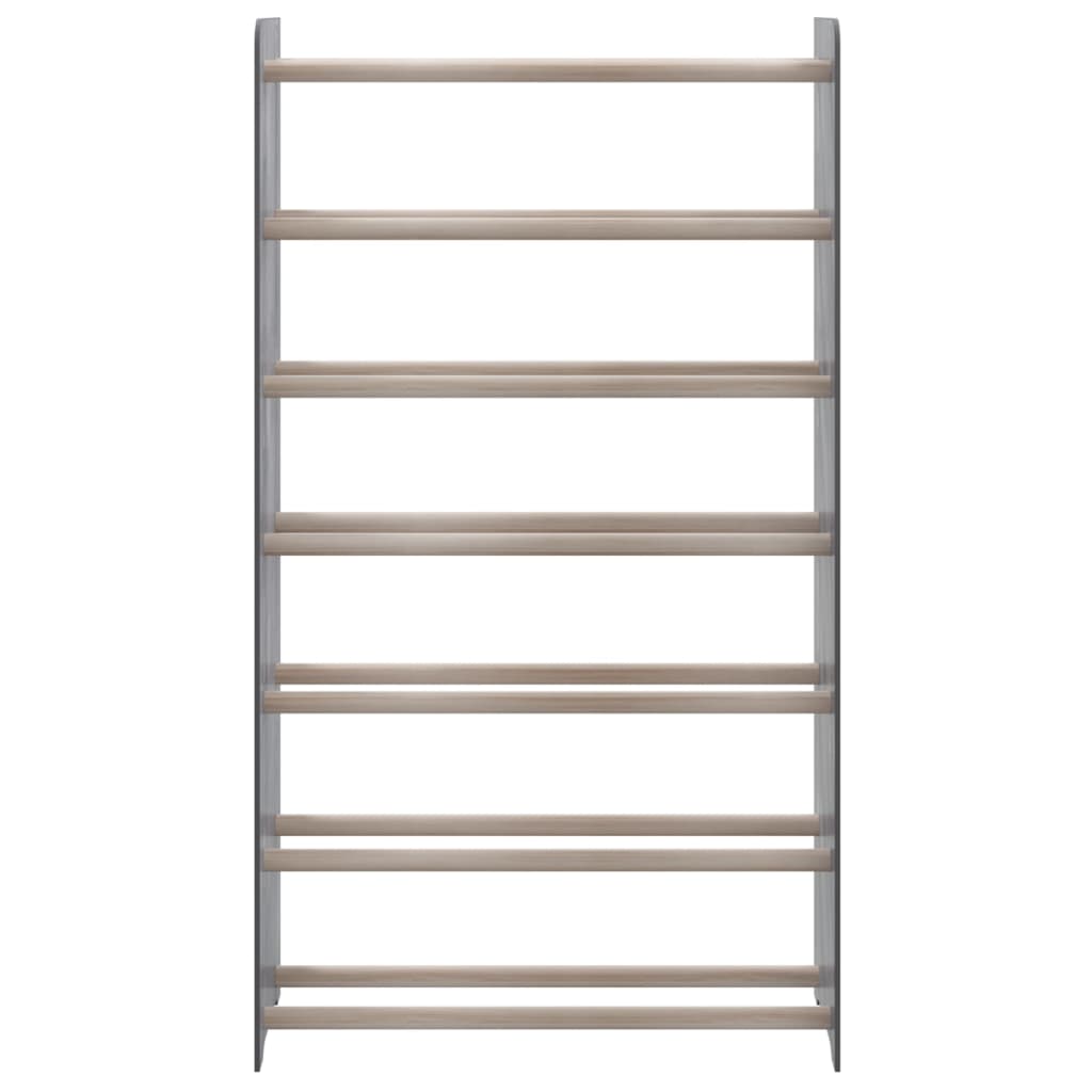 VidaXL Schoenenrek 65x24x117 cm bewerkt hout grijs